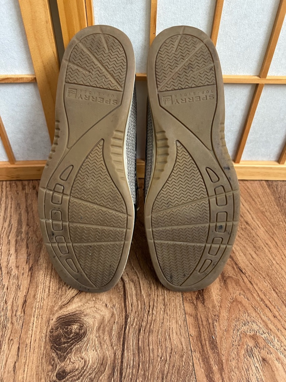 Sperry TopSider Boat Shoes Women 7.5M Black Brown Metallic Leather Lace Up Flats - Picture 8 of 13